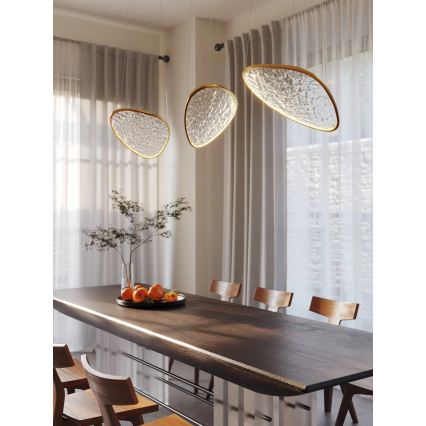 MAXLIGHT P0637D - Suspension sur câble EMPIRE LED/17W/230V, finition dorée