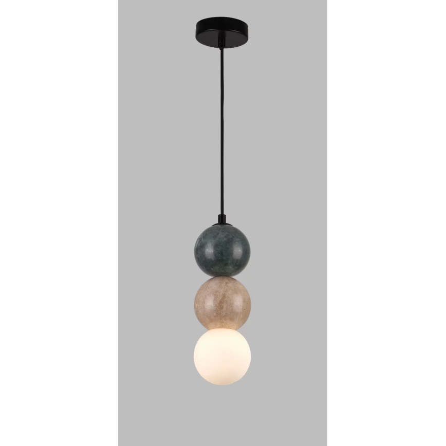 MAXLIGHT P0665 - Suspension sur câble ALICE 1xG9/7W/230V Ø 10 cm noire