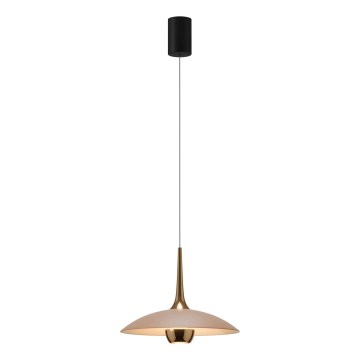 MAXLIGHT P0674 - Suspension LED sur câble MANUKA LED/12W/230V Ø 28 cm doré/beige