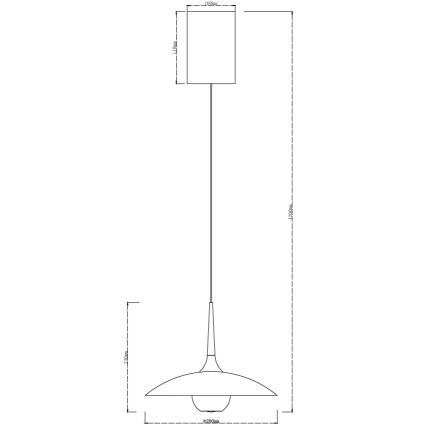 MAXLIGHT P0674 - Suspension LED sur câble MANUKA LED/12W/230V Ø 28 cm doré/beige