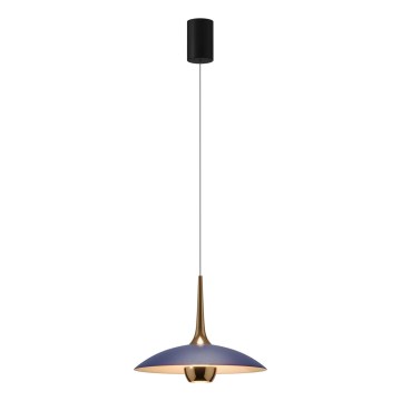 MAXLIGHT P0675 - Suspension LED sur câble MANUKA LED/12W/230V Ø 28 cm doré/bleu