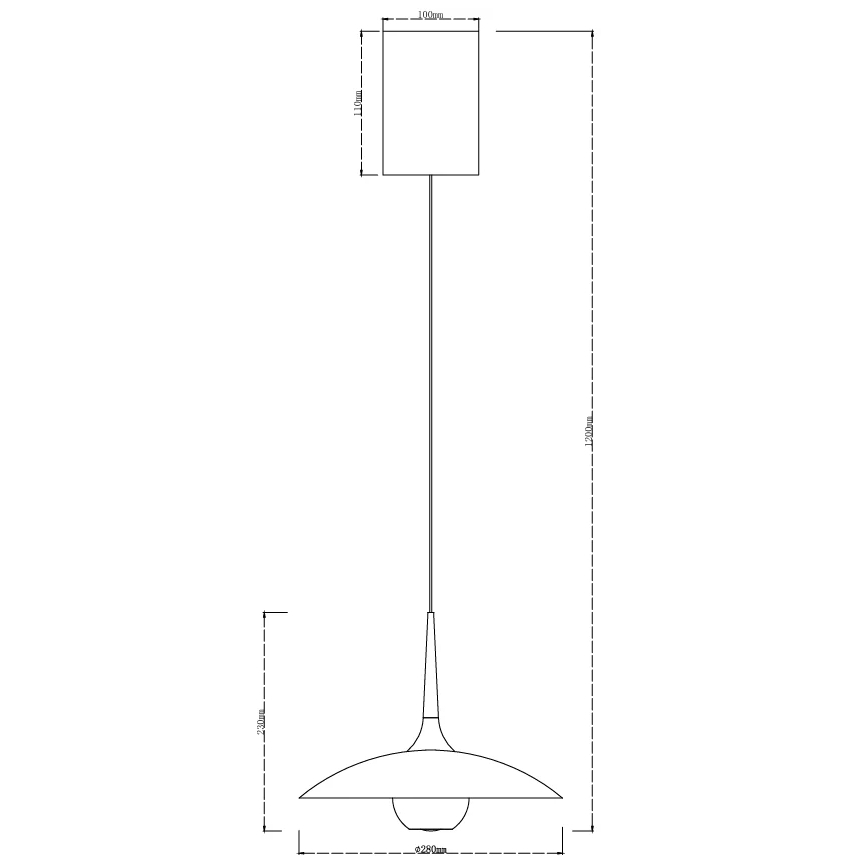 MAXLIGHT P0676 - Suspension LED sur câble MANUKA LED/12W/230V Ø 28 cm doré/noir