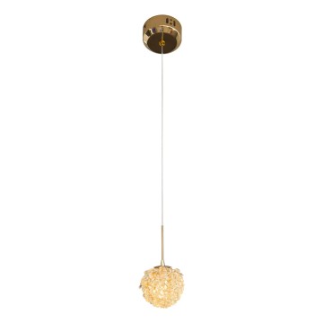 MAXLIGHT P0679 - Suspension sur câble RITA 1xG9/5W/230V Ø 12 cm dorée