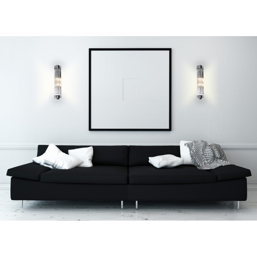 MAXLIGHT W0241 - Applique murale FLORENCE 2xE14/40W/230V chrome brillant