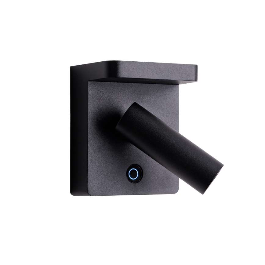 MAXLIGHT W0374 - Spot mural avec charge sans fil LOFER LED/7W/230V noir