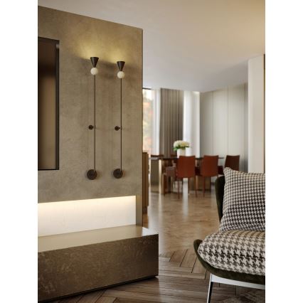 MAXLIGHT W0447 - Applique murale LED BINGO LED/8W/230V CRI 92 noire/beige