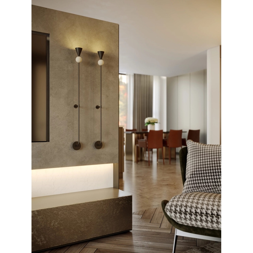MAXLIGHT W0447 - Applique murale LED BINGO LED/8W/230V CRI 92 noire/beige