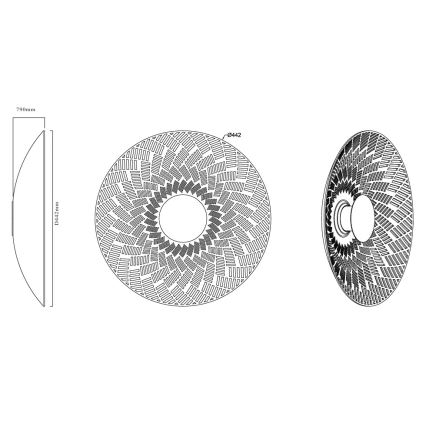 MAXLIGHT W0457 - Applique murale LED MISAKI LED/6W/230V CRI 95 beige