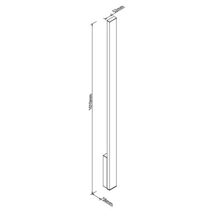 MAXLIGHT W0459 - Applique murale d'extérieur KAPRUN LED/12W/230V IRC 93 IP65 noire