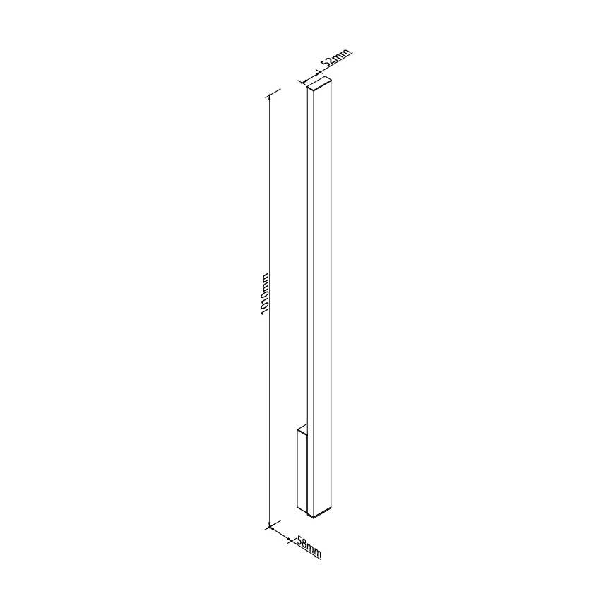 MAXLIGHT W0459 - Applique murale d'extérieur KAPRUN LED/12W/230V IRC 93 IP65 noire