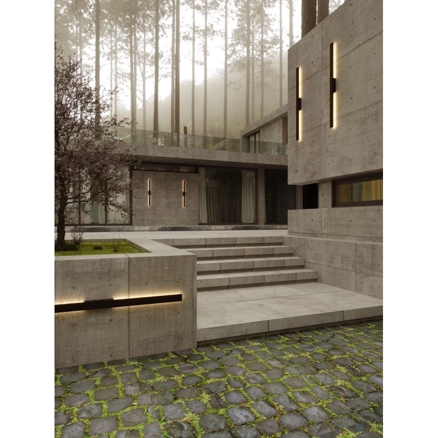 MAXLIGHT W0461 - Applique murale d'extérieur LED PREDAZZO LED/20W/230V CRI 93 IP65 noire
