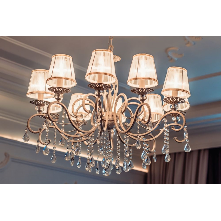 Maytoni ARM247-10-G - Suspension chaîne GRACE 10xE14/40W/230V