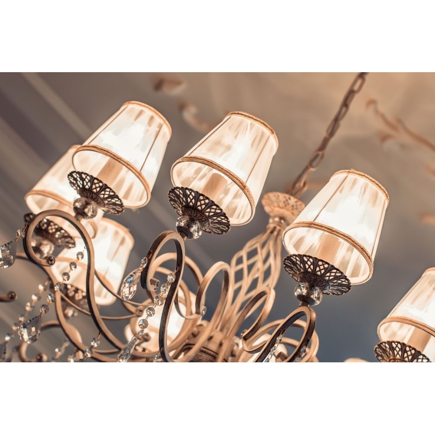 Maytoni ARM247-10-G - Suspension chaîne GRACE 10xE14/40W/230V