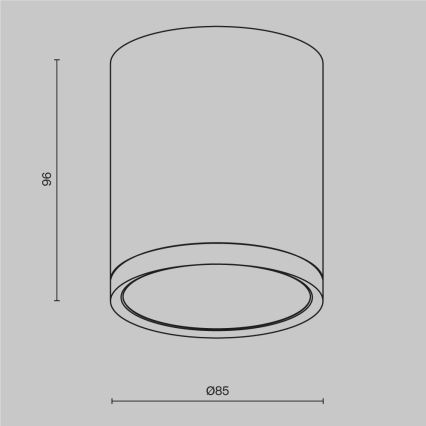 Maytoni C086CM-GX53-MRD-W - Spot HOOP 1xGX53/15W/230V blanc