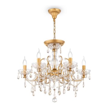 Maytoni DIA004-06-G - Suspension chaîne SEVILLA 6xE14/60W/230V