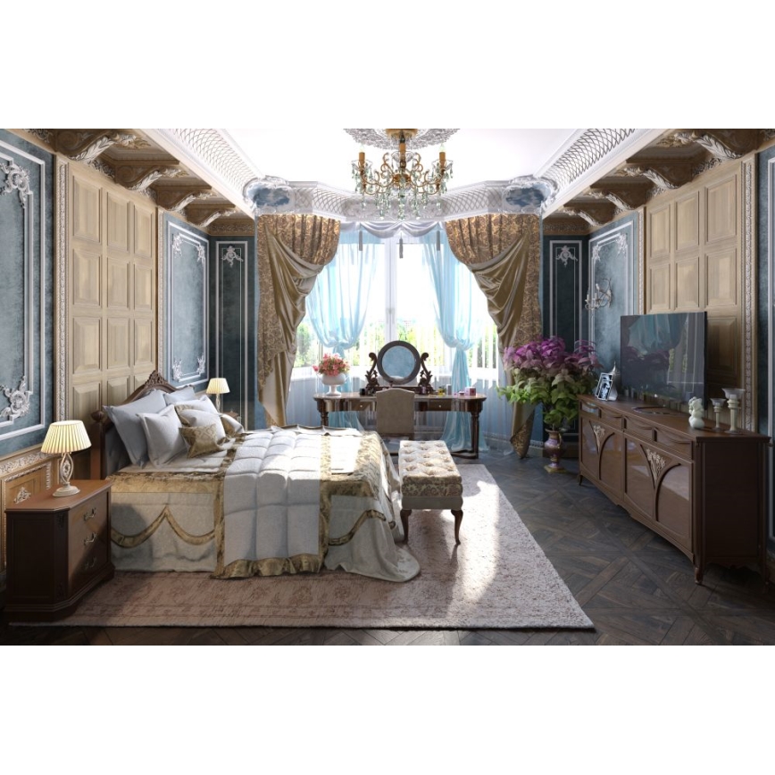 Maytoni DIA004-06-G - Suspension chaîne SEVILLA 6xE14/60W/230V