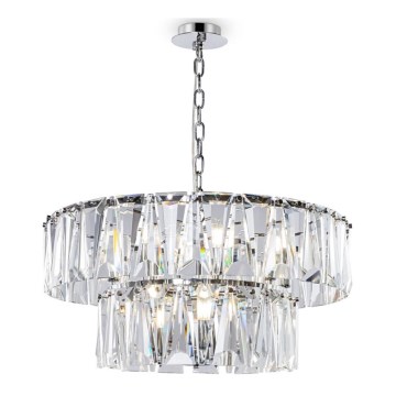Maytoni MOD043PL-12CH - Suspension chaîne PUNTES 12xE14/40W/230V chrome brillant
