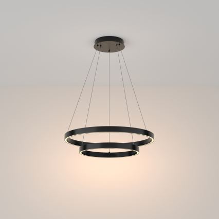 Maytoni MOD058PL-L55B3K - Suspension filaire RIM LED/61W/230V 3000K d. 60 cm noir