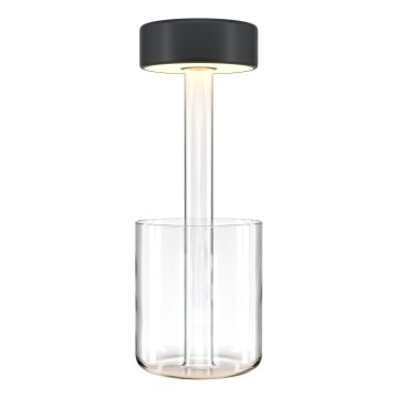 Maytoni MOD229TL-L3B3K1 - Lampe de table portable rechargeable à intensité variable LED/3W/5V 2200-4000K noir/transparent