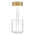 Maytoni MOD229TL-L3G3K1 - Lampe de bureau portable rechargeable LED dimmable LED/3W/5V 2200-4000K 2000 mAh doré/transparent