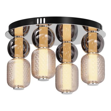 Maytoni MOD273CL-L60CH3K - Plafonnier DROP 4xLED/15W/230V d. 43 cm chrome brillant