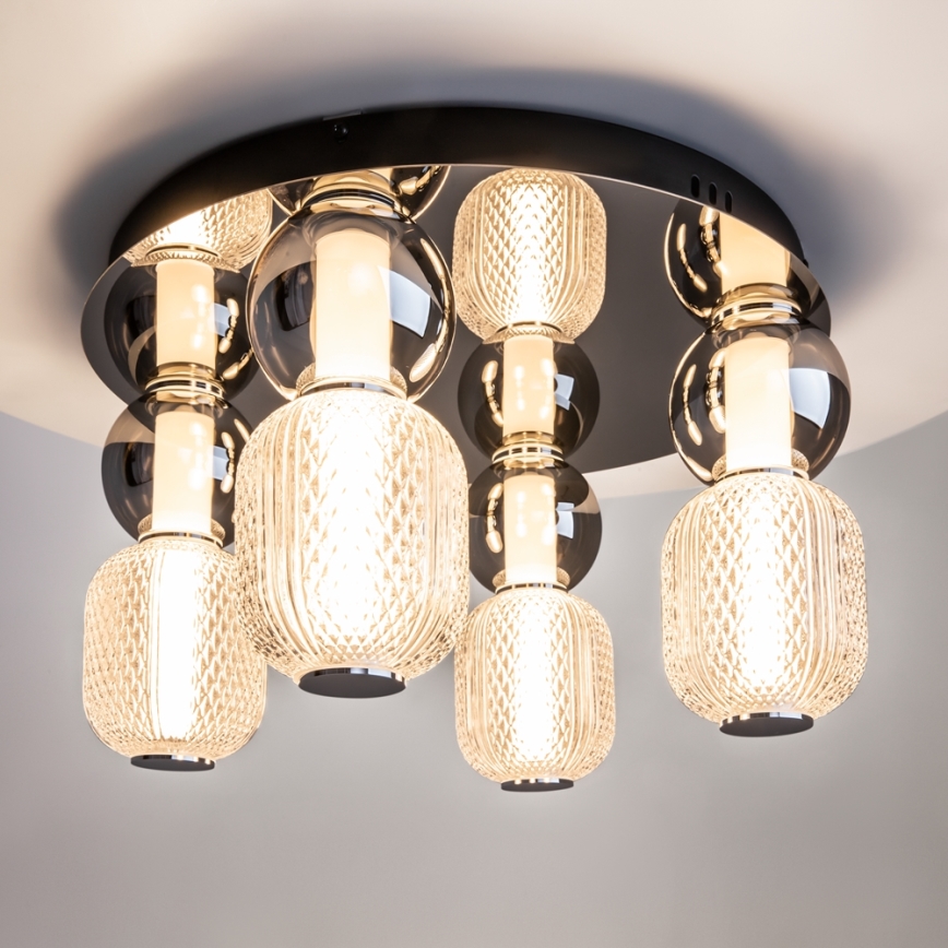 Maytoni MOD273CL-L60CH3K - Plafonnier DROP 4xLED/15W/230V d. 43 cm chrome brillant