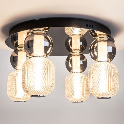 Maytoni MOD273CL-L60CH3K - Plafonnier DROP 4xLED/15W/230V d. 43 cm chrome brillant