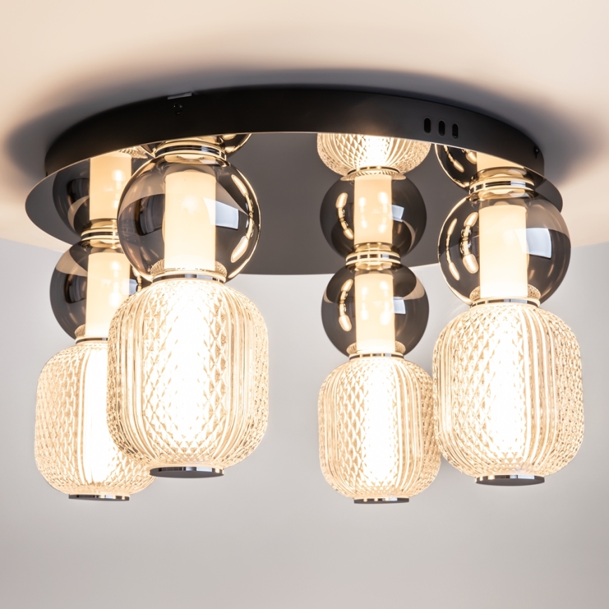 Maytoni MOD273CL-L60CH3K - Plafonnier DROP 4xLED/15W/230V d. 43 cm chrome brillant