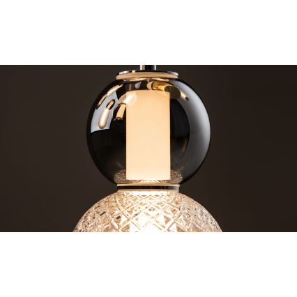 Maytoni MOD273CL-L60CH3K - Plafonnier DROP 4xLED/15W/230V d. 43 cm chrome brillant