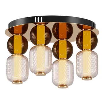 Maytoni MOD273CL-L60G3K - Plafonnier DROP 4xLED/15W/230V d. 43 cm doré
