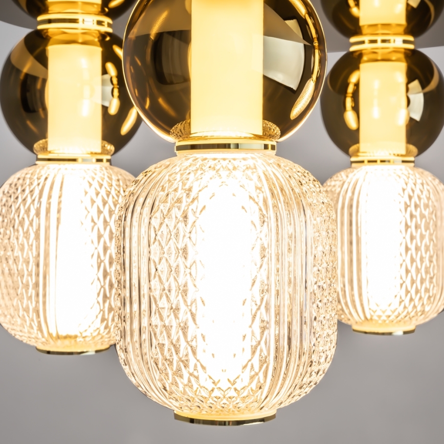 Maytoni MOD273CL-L60G3K - Plafonnier DROP 4xLED/15W/230V d. 43 cm doré
