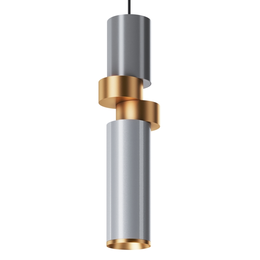Maytoni MOD303PL-01CFL2 - Suspension filaire PALETTE 1xGU10/40W/230V gris/doré