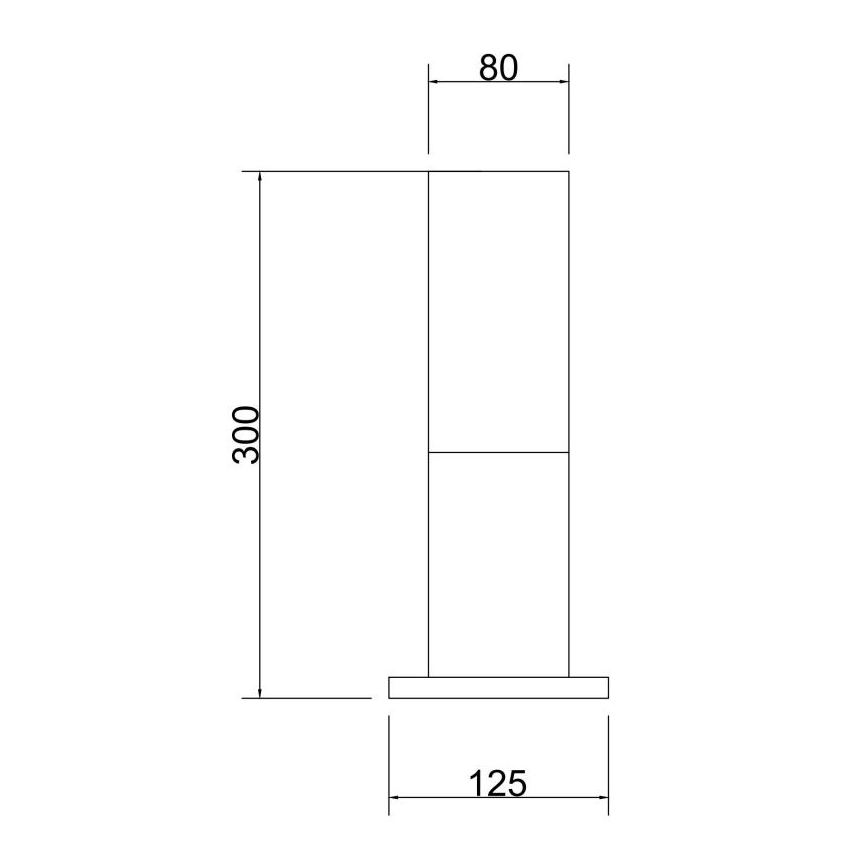Maytoni O418FL-01GR - Lampadaire extérieur WILLIS 1xE27/60W/230V 30 cm IP54 anthracite