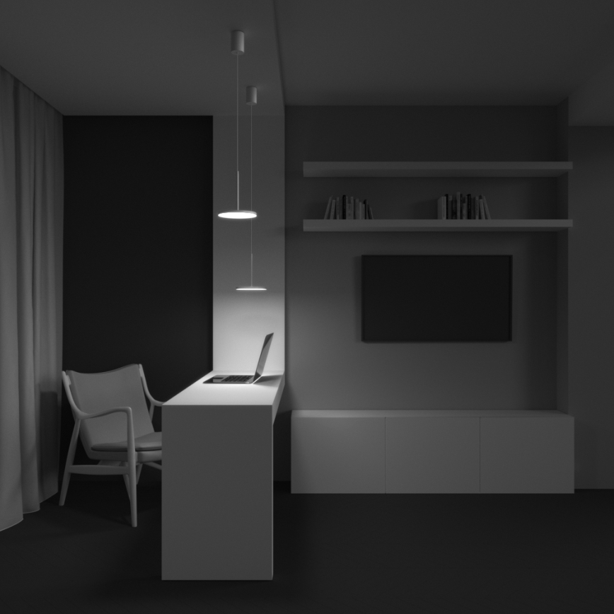 Maytoni P076PL-L12W3K-W - Suspension filaire PLATO LED/12W/230V 3000K blanc
