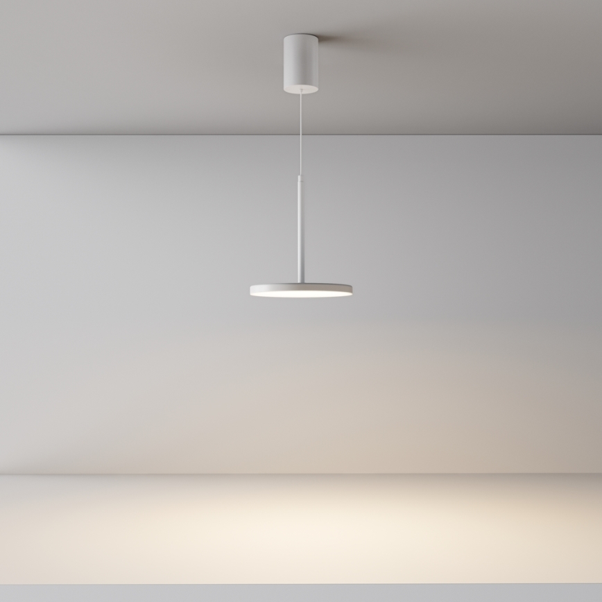 Maytoni P076PL-L12W3K-W - Suspension filaire PLATO LED/12W/230V 3000K blanc