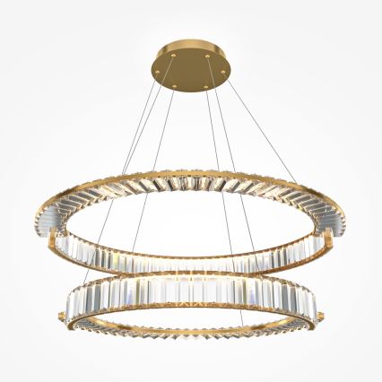 Maytoni P097PL-L90G4K - Suspension LED à câble KRONE LED/90W/230V CRI 90 Ø 102 cm dorée
