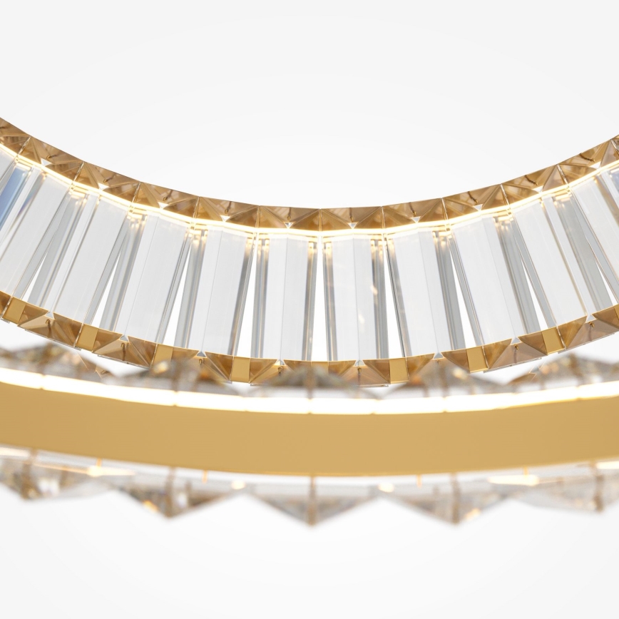 Maytoni P097PL-L90G4K - Suspension LED à câble KRONE LED/90W/230V CRI 90 Ø 102 cm dorée