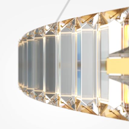 Maytoni P097PL-L90G4K - Suspension LED à câble KRONE LED/90W/230V CRI 90 Ø 102 cm dorée