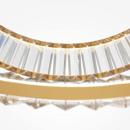 Maytoni P097PL-L90G4K - Suspension filaire KRONE LED/90W/230V CRI 90 d. 80,5 cm doré