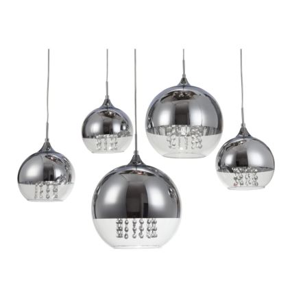 Maytoni P140-PL-170-5-N - Suspension filaire FERMI 5xE27/60W/230V chrome brillant