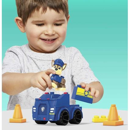 Mega Bloks - Ensemble de construction pour enfants Paw patrol Chase's car