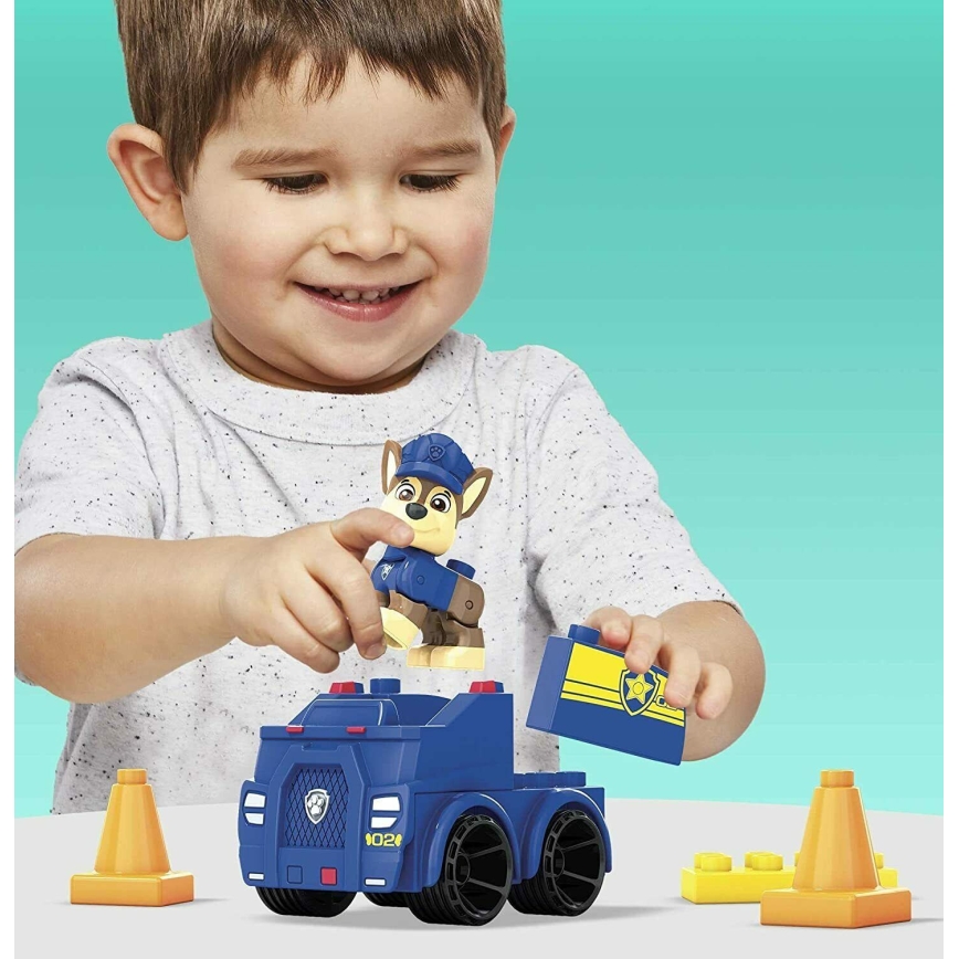 Mega Bloks - Ensemble de construction pour enfants Paw patrol Chase's car