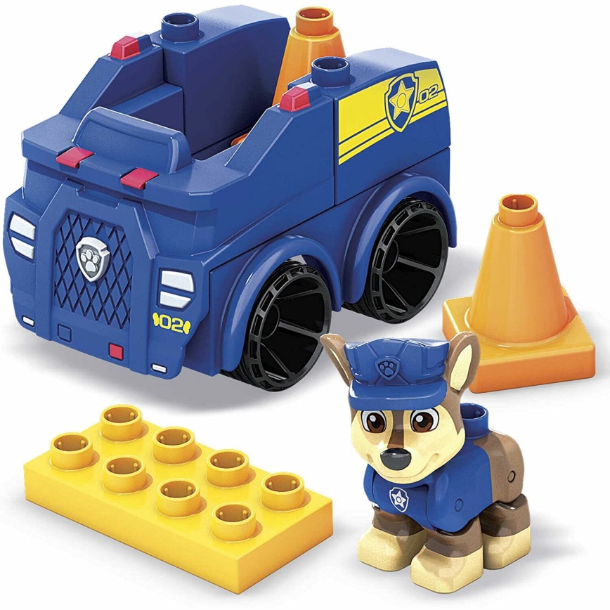 Mega Bloks - Ensemble de construction pour enfants Paw patrol Chase's car