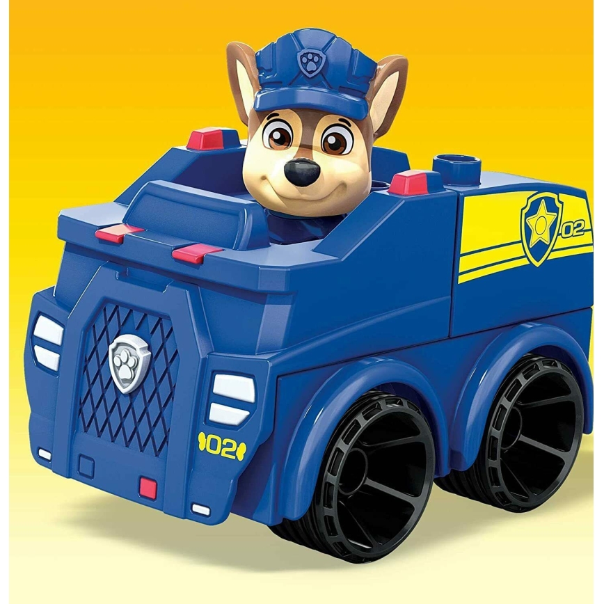 Mega Bloks - Ensemble de construction pour enfants Paw patrol Chase's car