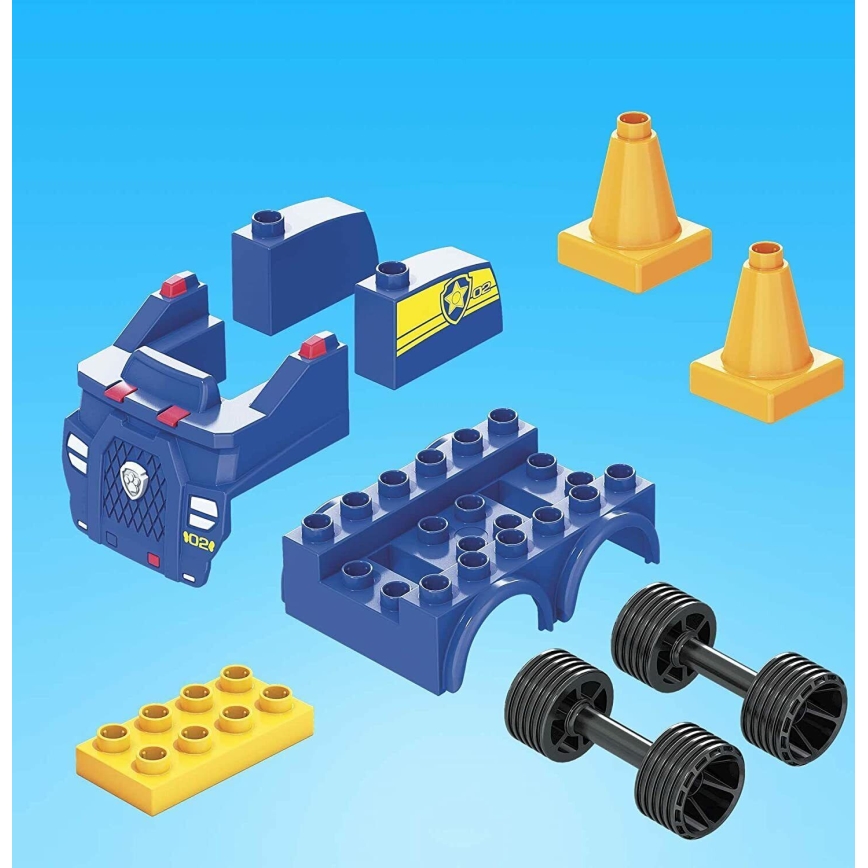 Mega Bloks - Ensemble de construction pour enfants Paw patrol Chase's car