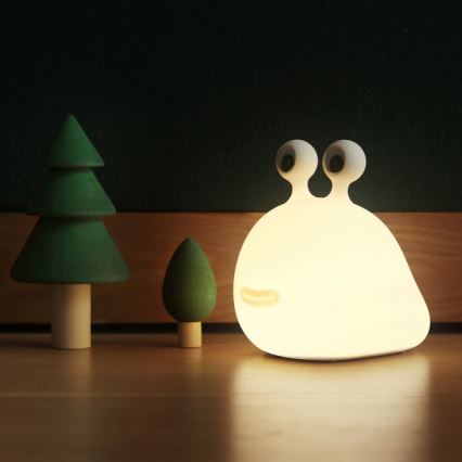 MegaLight - Lampe tactile RGB à intensité variable et rechargeable pour enfants MOMO MOON LED/5V