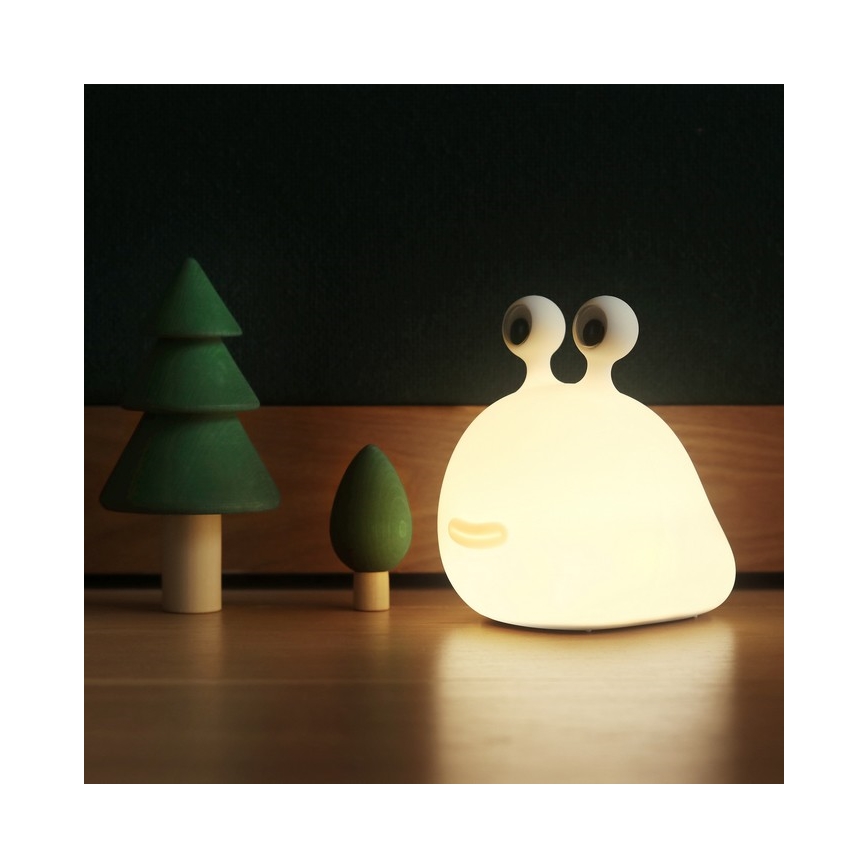 MegaLight - Lampe tactile RGB à intensité variable et rechargeable pour enfants MOMO MOON LED/5V