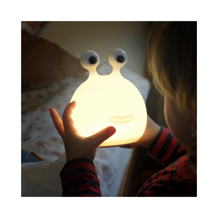 MegaLight - Lampe tactile RGB à intensité variable et rechargeable pour enfants MOMO MOON LED/5V