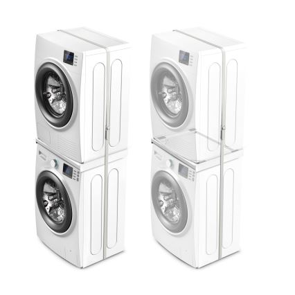 Meliconi 656116 - Kit de superposition pour lave-linge et sèche-linge 46 cm blanc