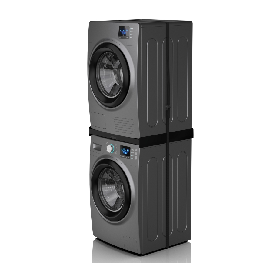 Meliconi 656138 - Entretoise 70 cm pour lave-linge et sèche-linge, noire